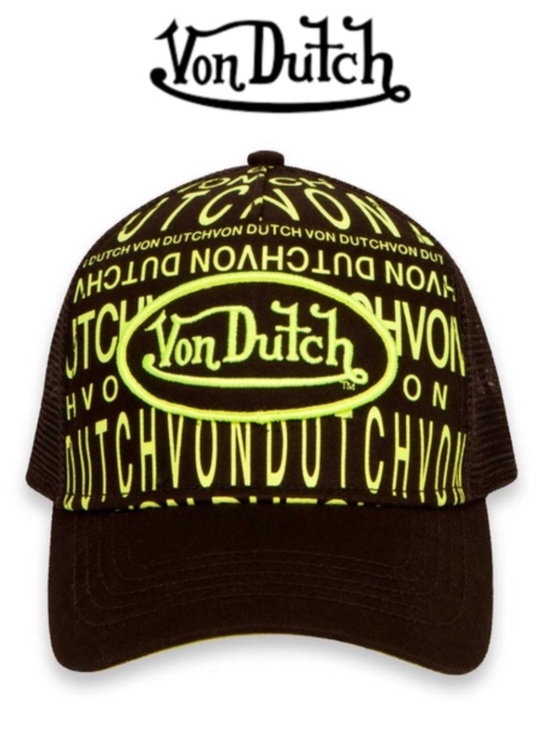 Von Dutch Broken Logo Monogram Trucker Hat main image 4